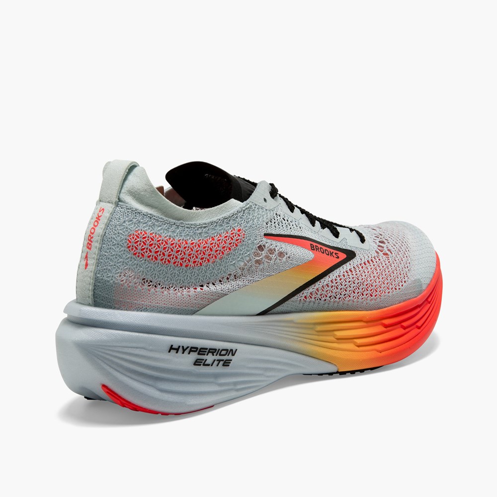 Chaussures Running Route Brooks Hyperion Elite 4 Bleu Corail Orange Femme | XHQ-0527826